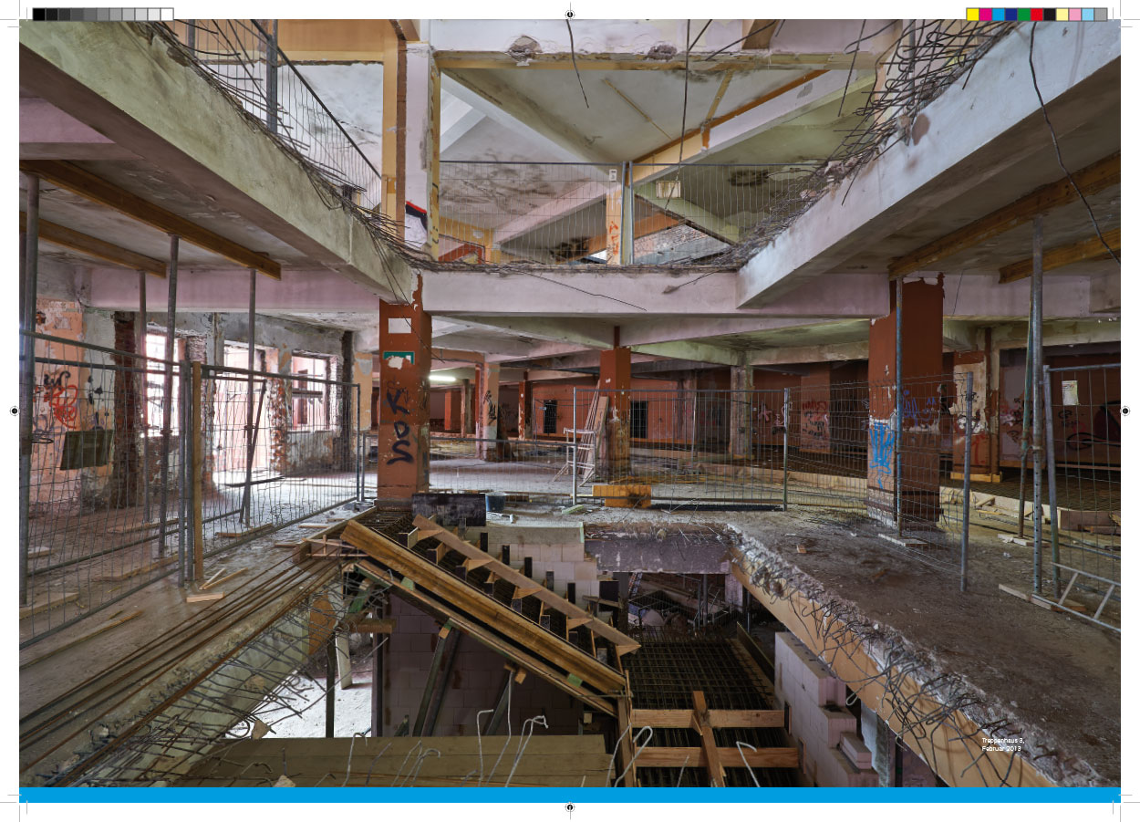 Konzeption, Entwurf und Bebilderung der Präsentationsbroschüre »Alte Post Saarbrücken 1930 – 2015«, Saarbrücken, Saarland — Blick 5