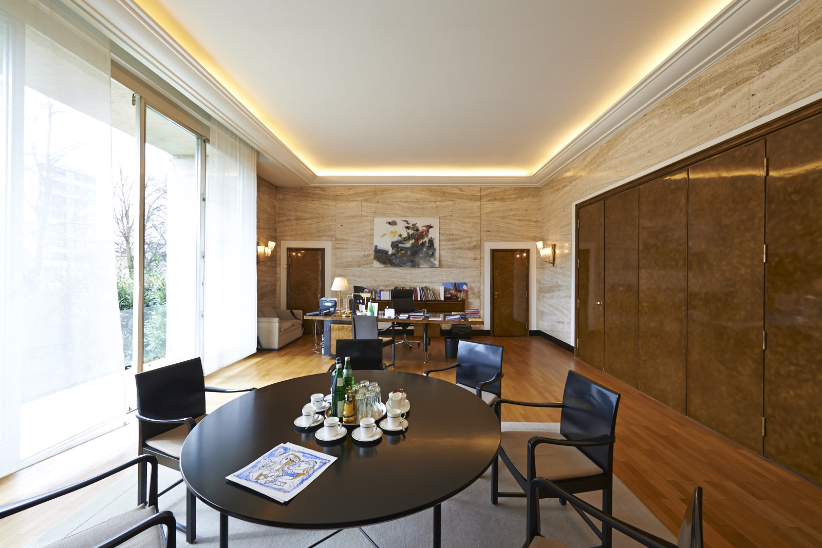 Foto-Dokumentation der ehemaligen Französischen Botschaft in Saarbrücken, Saarbrücken, Saarland — Ansicht 22