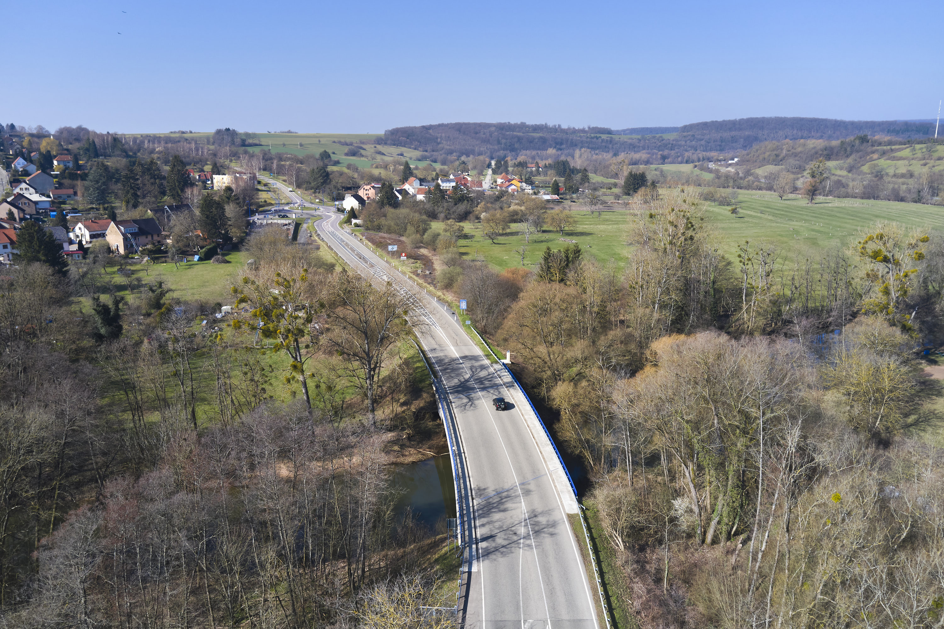 Immer noch: Grenzübergange in Corona-Zeiten..., Saarland, Lothringen, Luxemburg — Perspektive 23