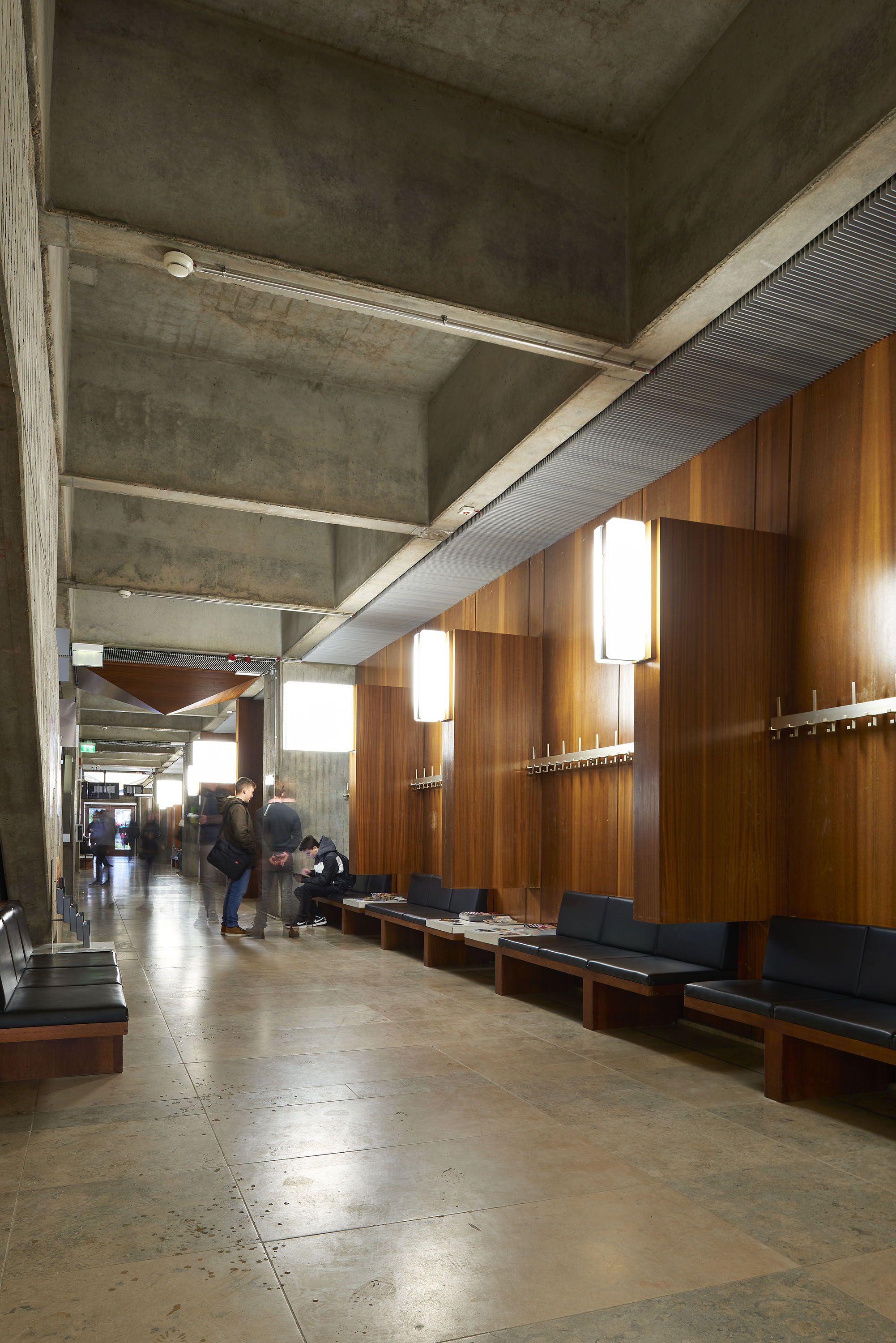 Fotografische Dokumentation der Mensa der Universität des Saarlandes, Saarbrücken, Saarland — Detail 6