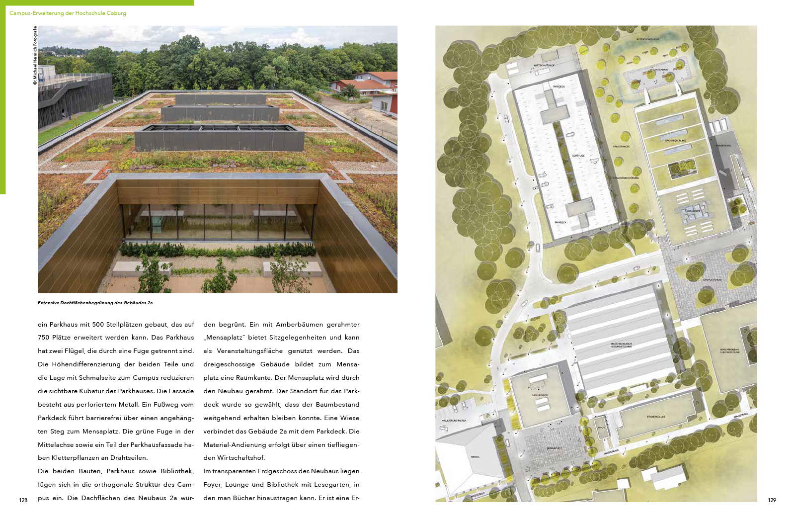 Quartiere Orte Räume — Detailreiche Präsentationspläne erleichtern das Verständnis komplexer Projekte. Hier der Campus der Hochschule Coburg
