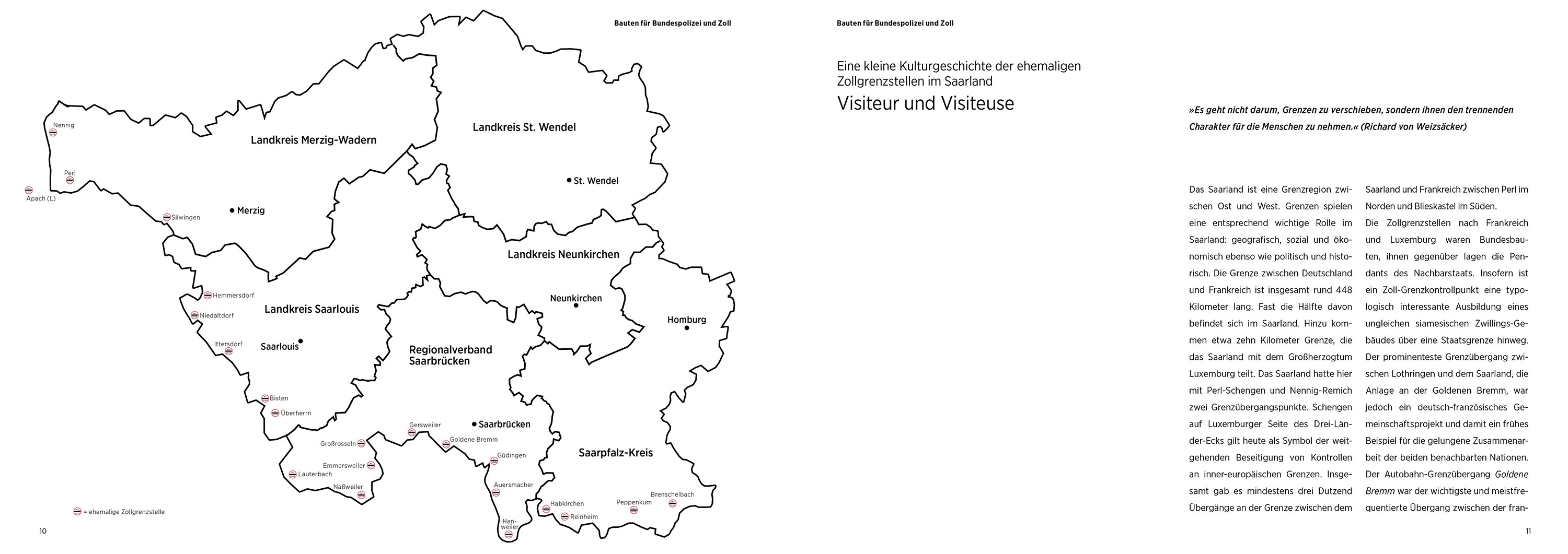 Bauen für den Bund im Saarland — Eine kleine Kulturgeschichte der ehemaligen Zollgrenzstellen im Saarland
