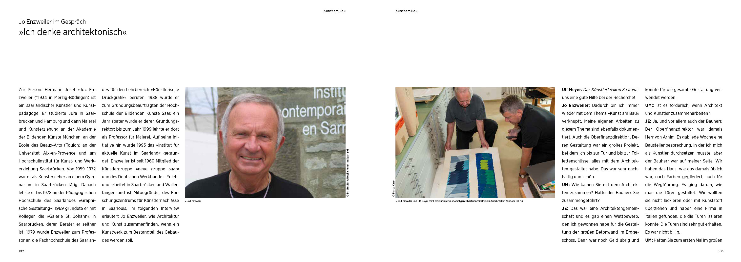 Bauen für den Bund im Saarland — Autor Ulf Meyer im Gespräch mit Prof. Jo Enzweiler