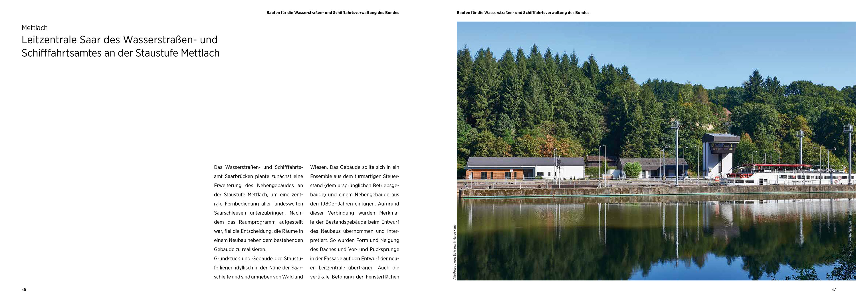Bauen für den Bund im Saarland — Die Leitzentrale Saar des Wasserstraßen- und Schifffahrtamtes in Mettlach