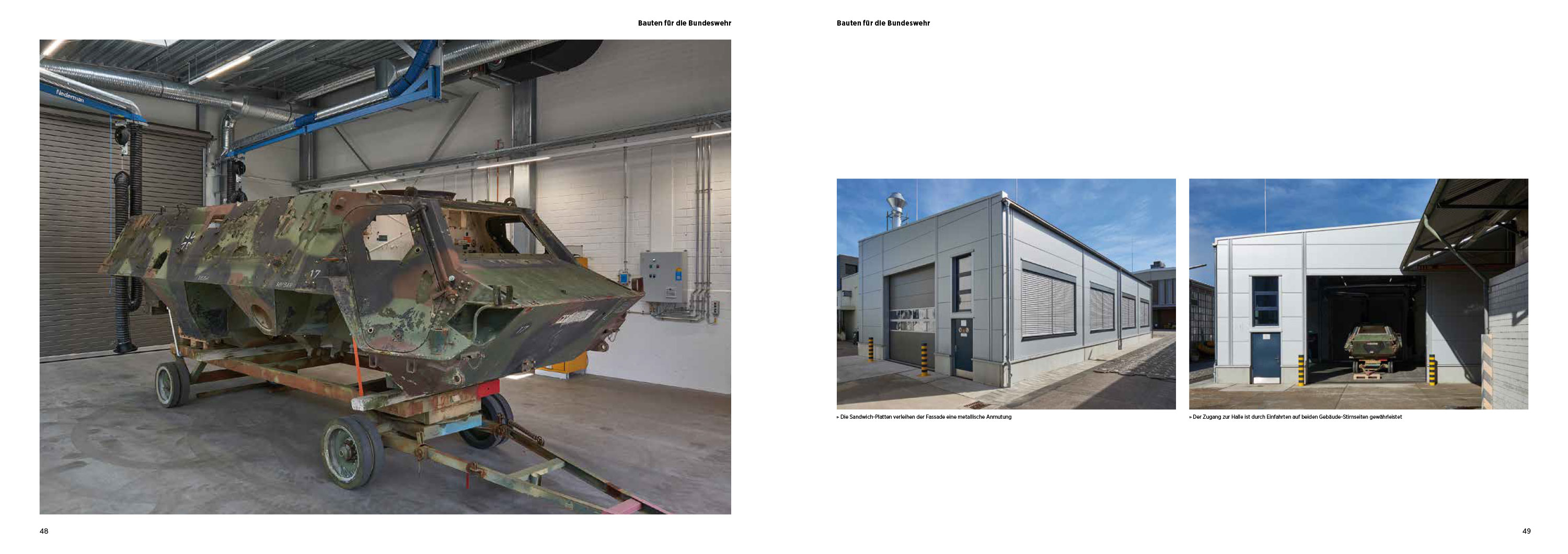 Bauen für den Bund im Saarland — Eine Werkhalle auf dem Gelände der HIL in St. Wendel