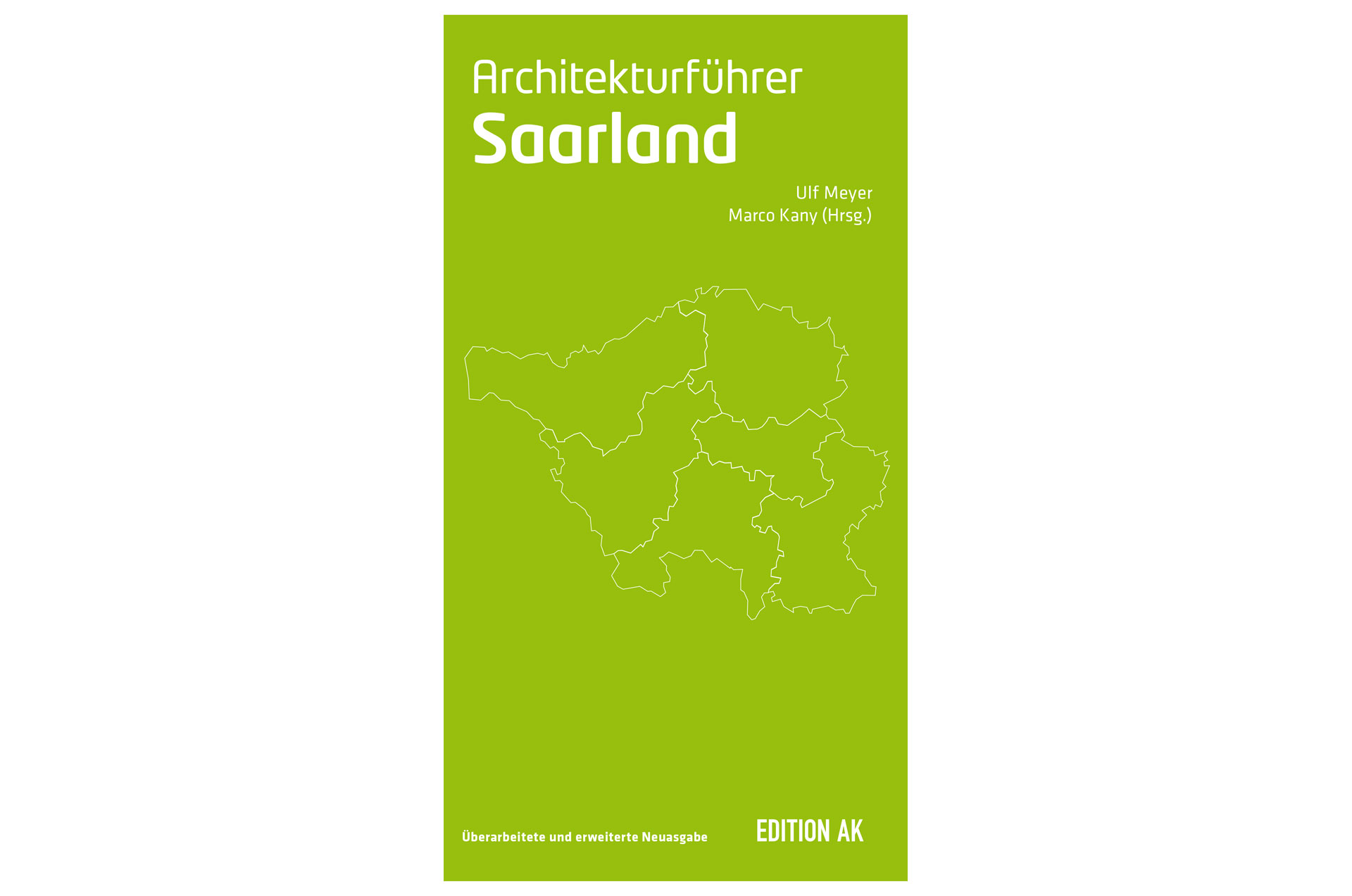 Architekturführer Saarland: aktualisierte und erweiterte Neuausgabe, 2024 — Titelseite des Architekturführer Saarland, Ausgabe 2024