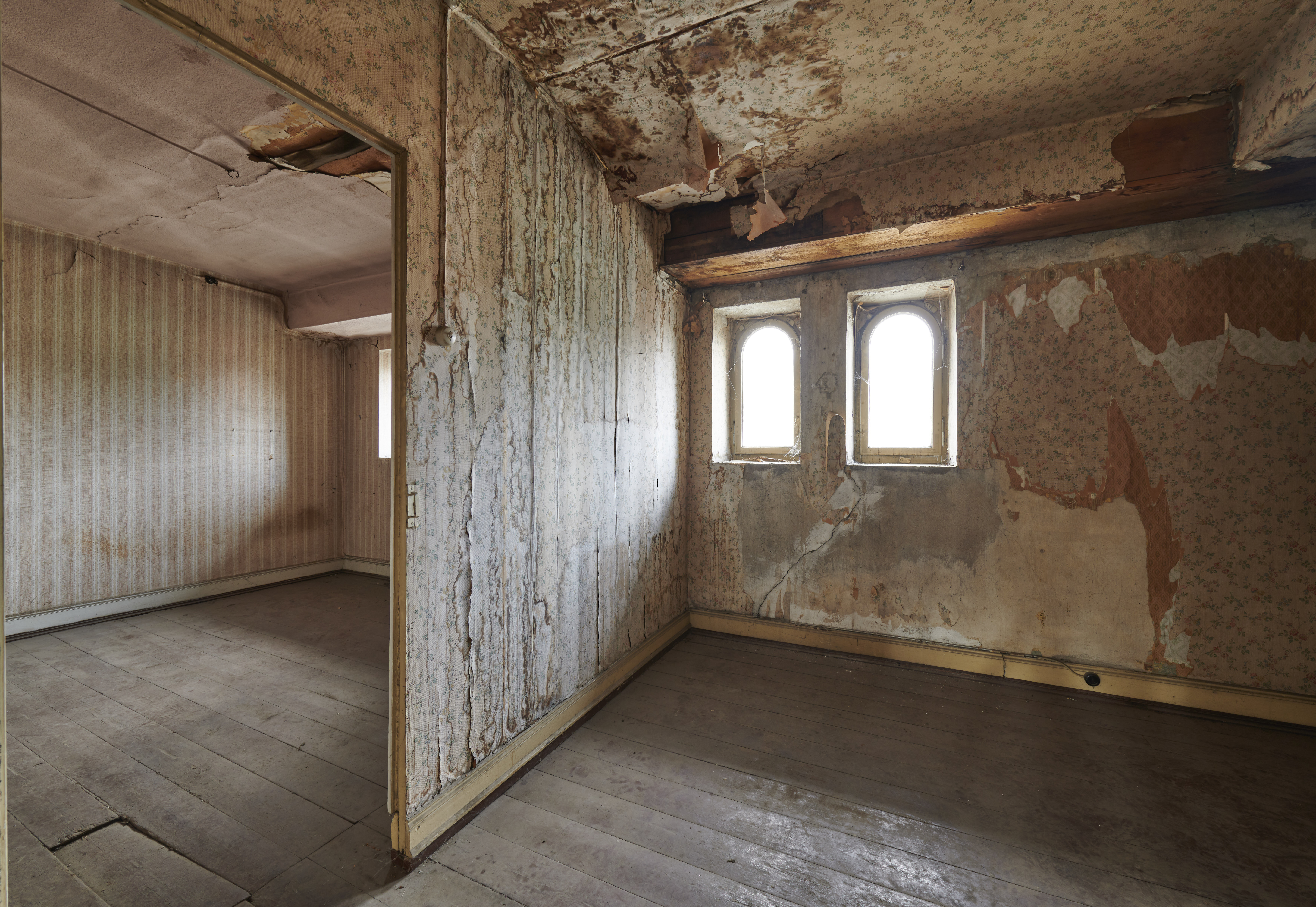 Fotodokumentation Löhnberger Mühle, Lahnstein — Räume im 2. OG des Verwaltungsgebäudes